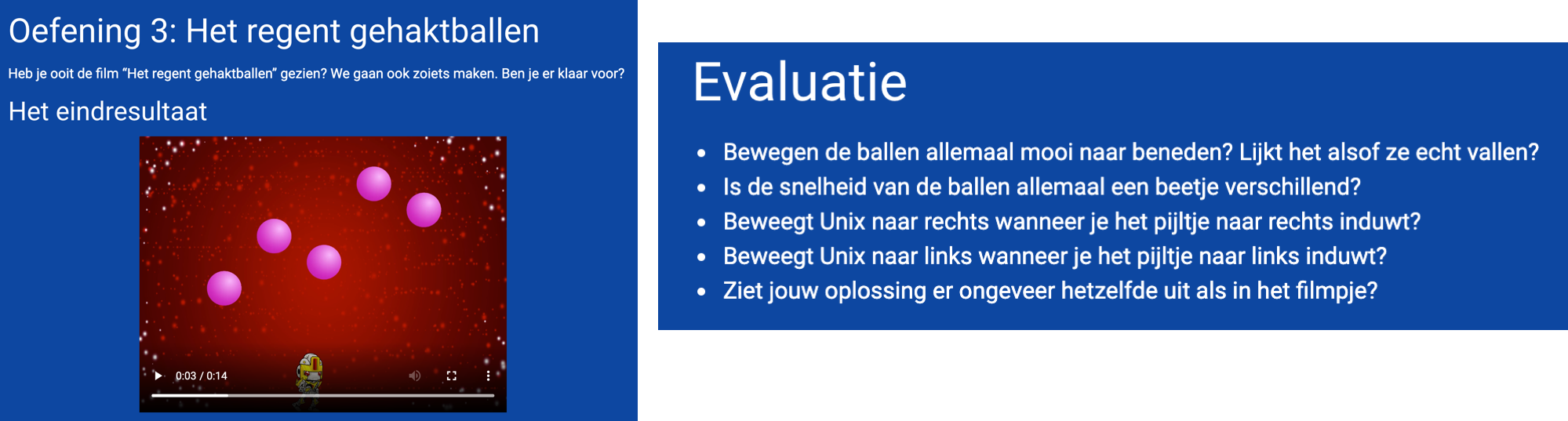 evaluatie